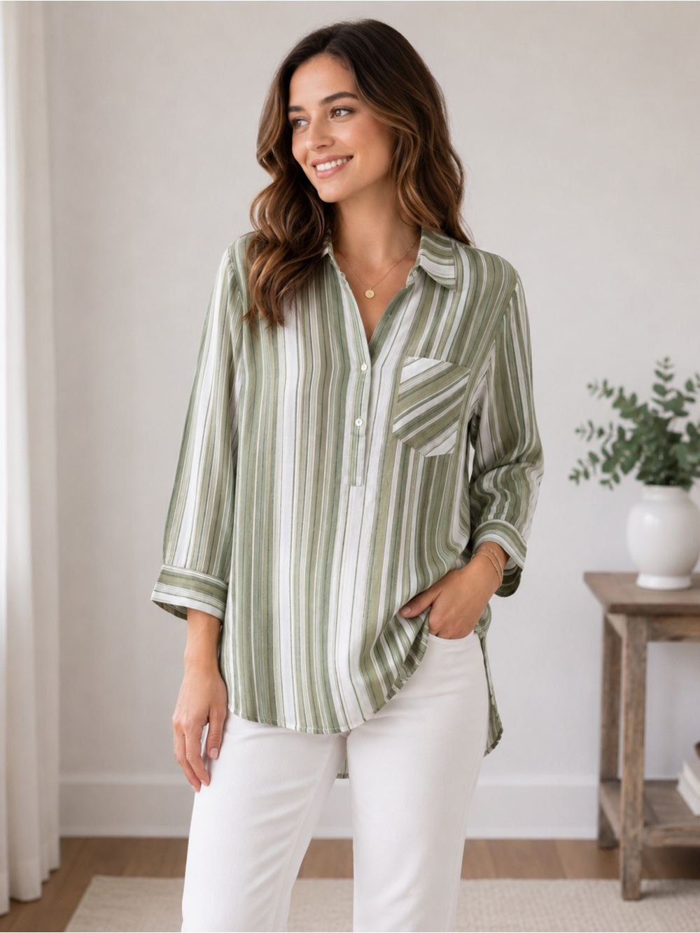 Nanette lepore striped tunic Small